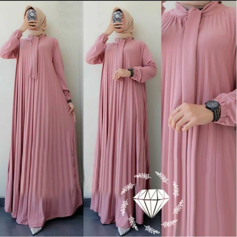 GAMIS PLISKET MAXY/GAMIS MUSLIMAH/Gamis clothes/GAMIS DASSY