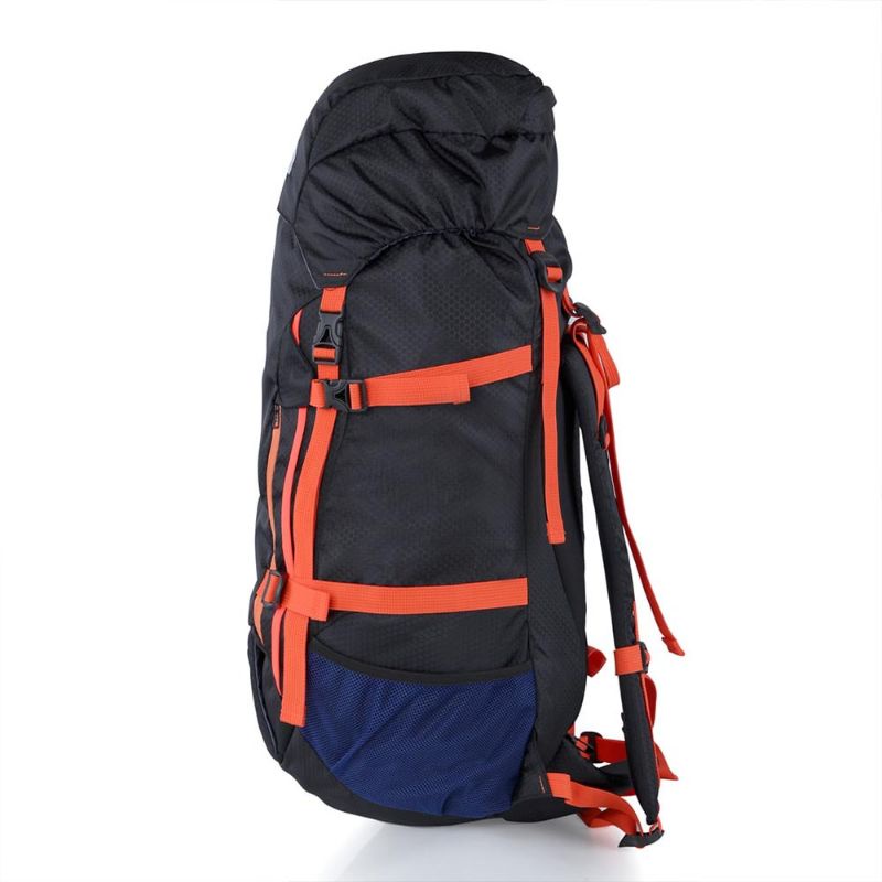 New Tas Carrier 60 Liter Terbaru Pria Wanita Hitam Tali Orange | Ransel Tas Semi Carier | Tas Outdoor | Tas Gunung | Tas Keril | Tas Hiking The North Face Elektra 55+5 L Series