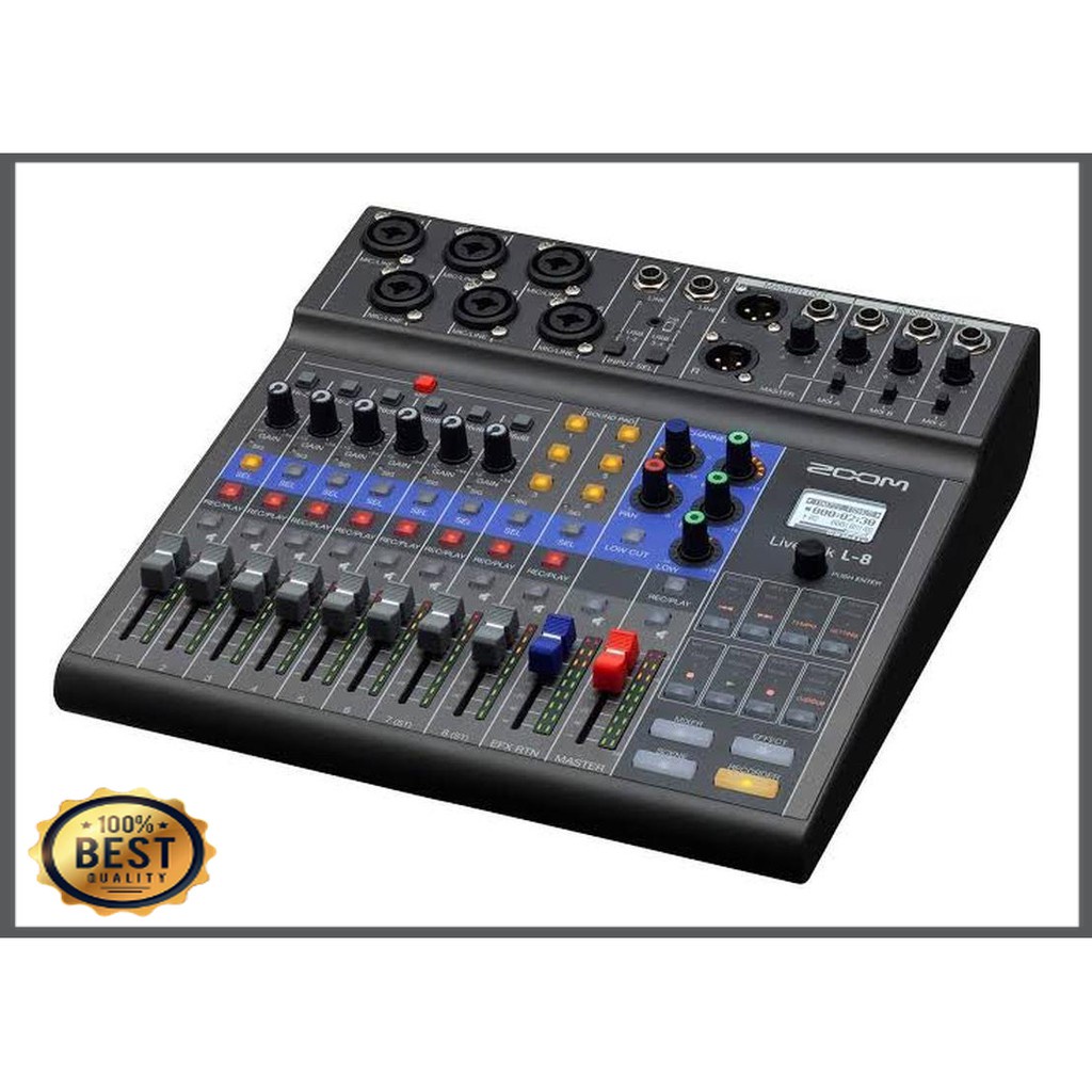 PROMO HARGA MURAH  Meiskaci Shop -  ZOOM L-8 Livetrak 8 Channel Digital Mixer L8 Audio Interface