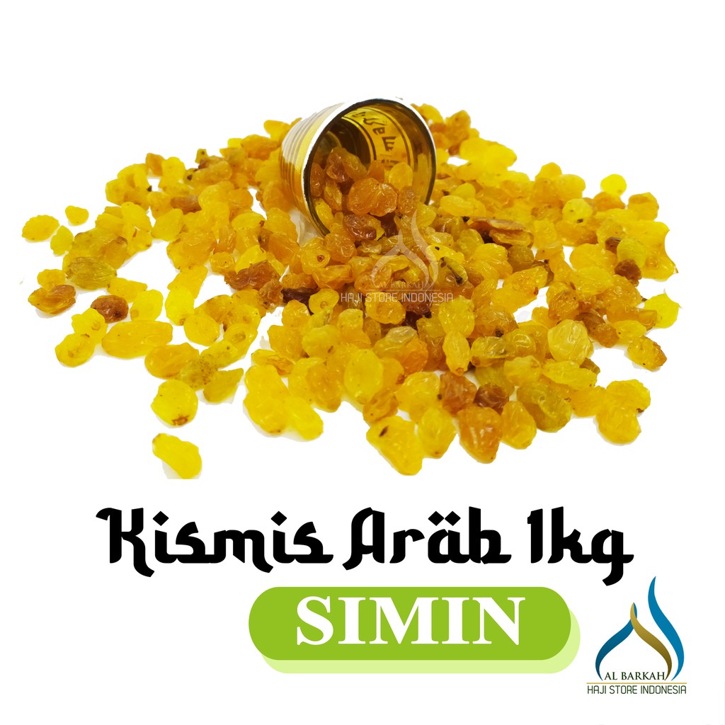 Kismis Arab 1 kg Manis Simin Golden Oleh Oleh Haji