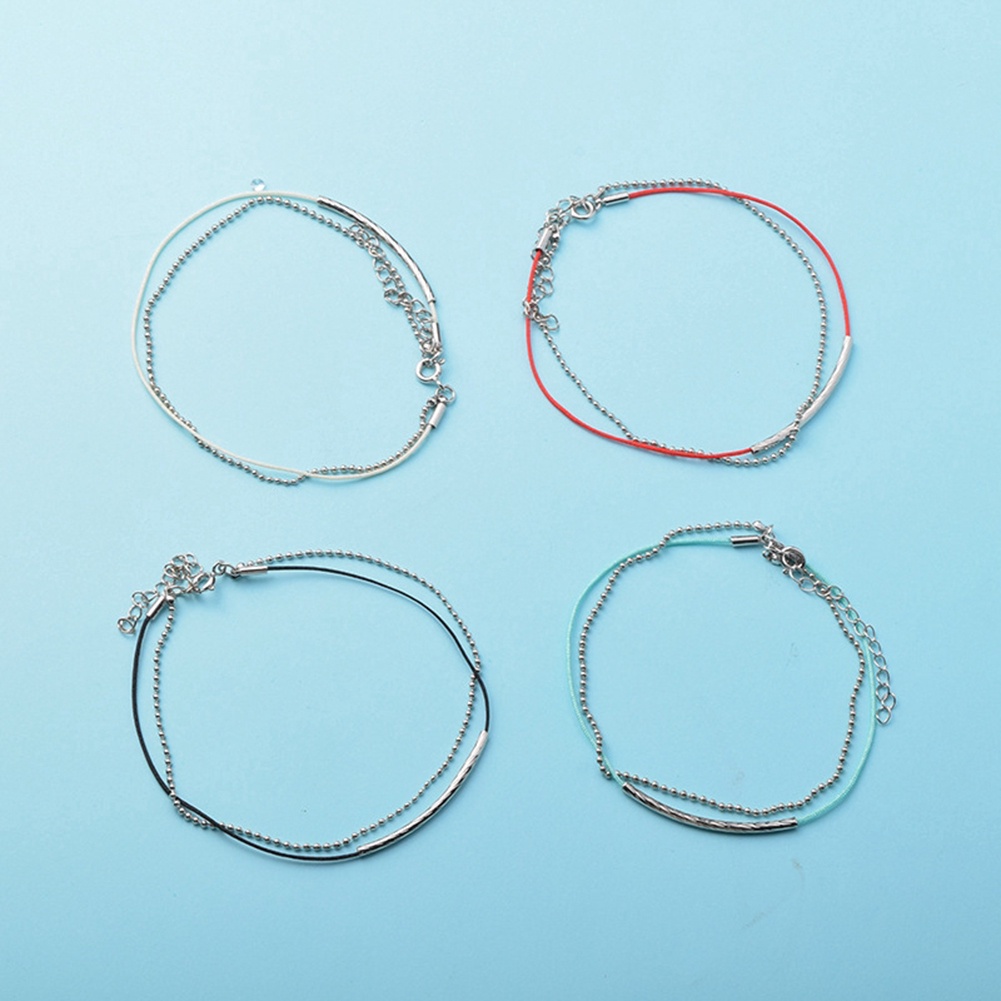 Hu Hu Hu Hu Hu Alat Bantu Pasang Kacamata♡ Gelang Tangan Tali Adjustable Aksen Bola Metal Untuk Priawanita