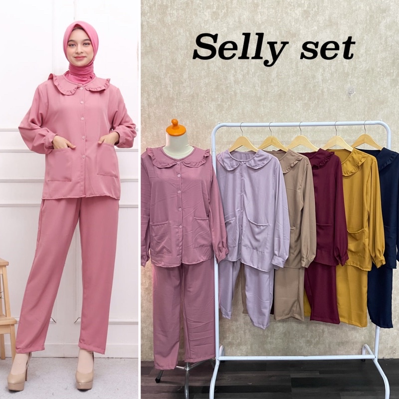 SELLY SET - ONESET SHAKILA KANTONG DEPAN ALLSIZE FIT XL