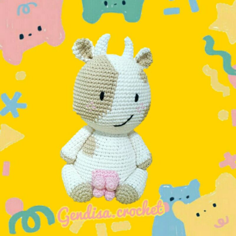Amigurumi - Boneka Rajut Sapi qrwl
