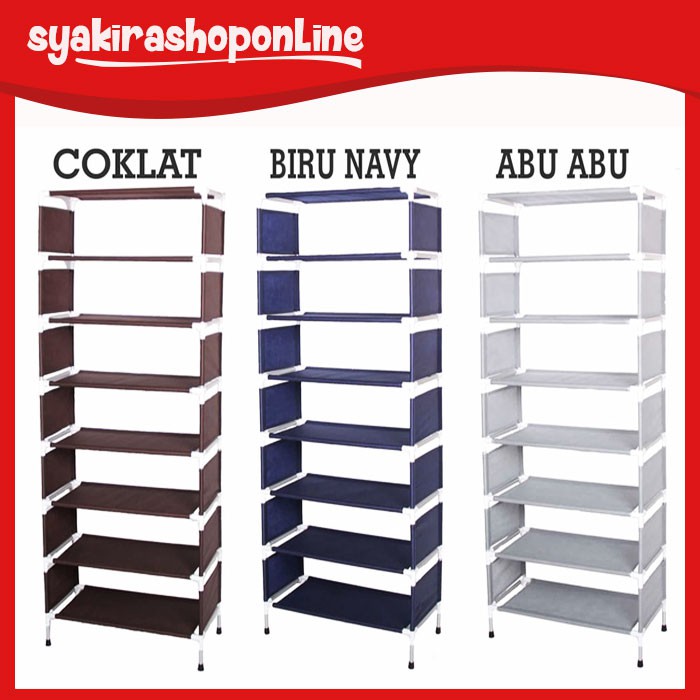 Rak Sepatu Rak Sandal Lemari Sepatu Sandal Tempat Sepatu Rak Dinding Aluminium Unik Elegan A427