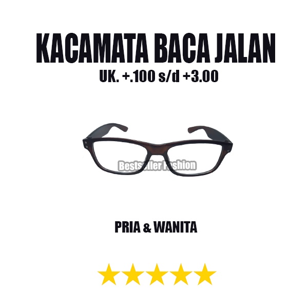 NEW !! KACAMATA BACA DAN JALAN 2 IN 1 LENSA DOUBEL FOKUS +1.00 s/d +3.00 UNTUK PRIA DAN WANITA NOCASE