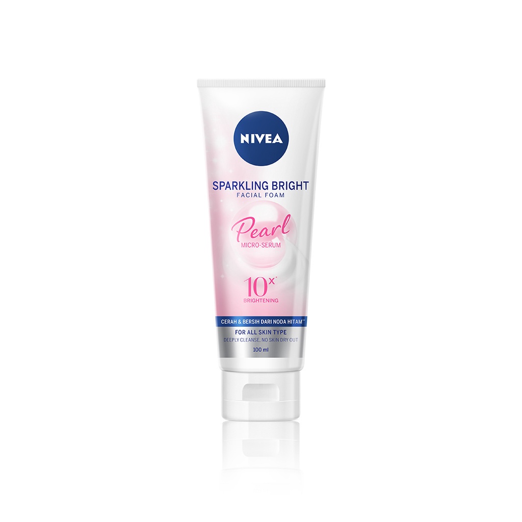 Nivea Facial Foam NFC Sparkling Bright Pearl 50ml 100ml - Nivea Facial Foam Original BPOM