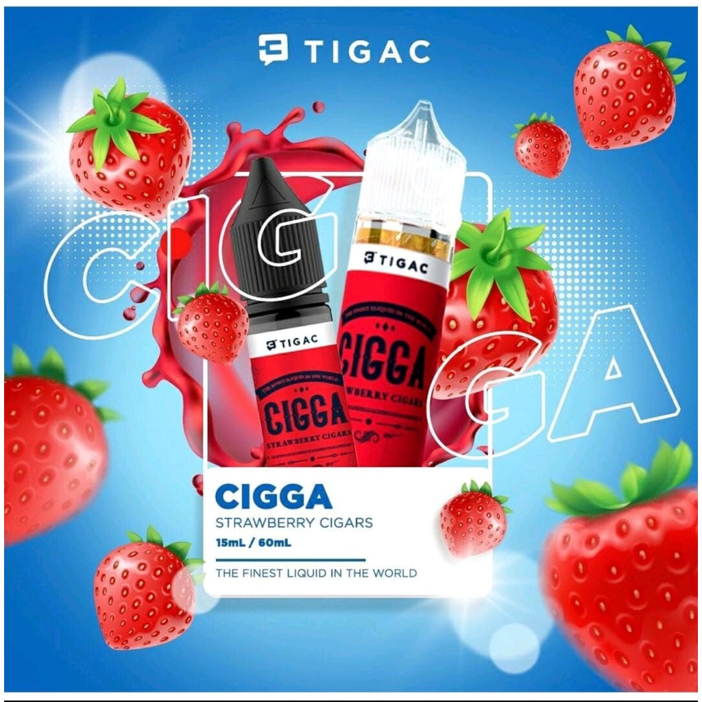 CIGGA STRAWBERRY CARAMEL CIGARS 60ML