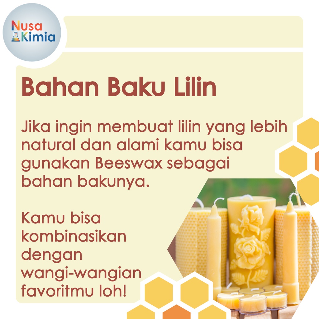 Beeswax Murni Butiran - Lilin Lebah 500 gram