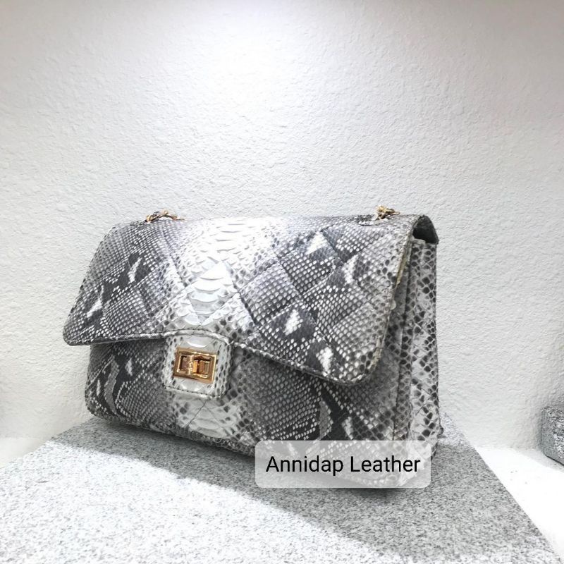 Tas Cantik Kulit Ular Ori Piton