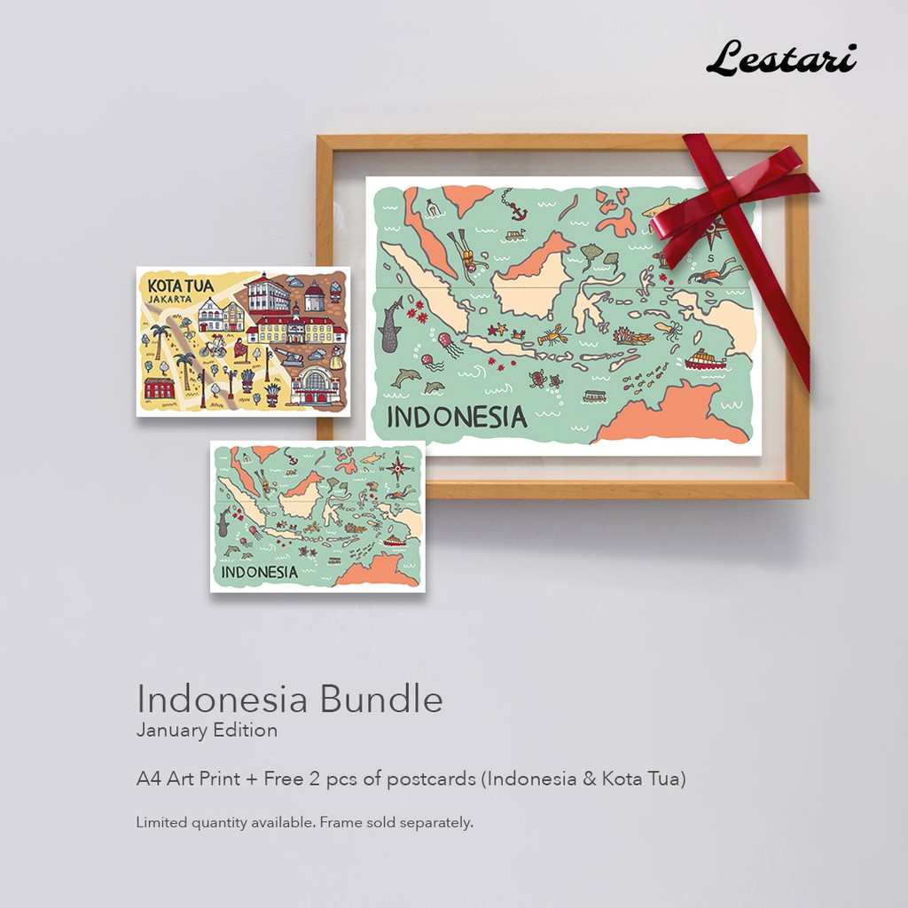 

Indonesia Bundle - Art Print + Bonus Postcard