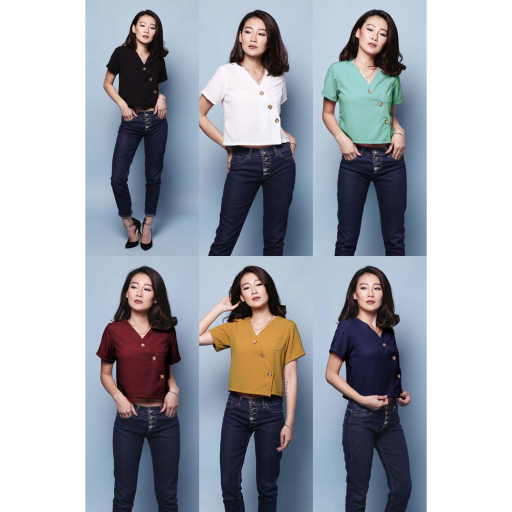 Wisteria Blouse/Atasan Murah/Atasan Woolpeach