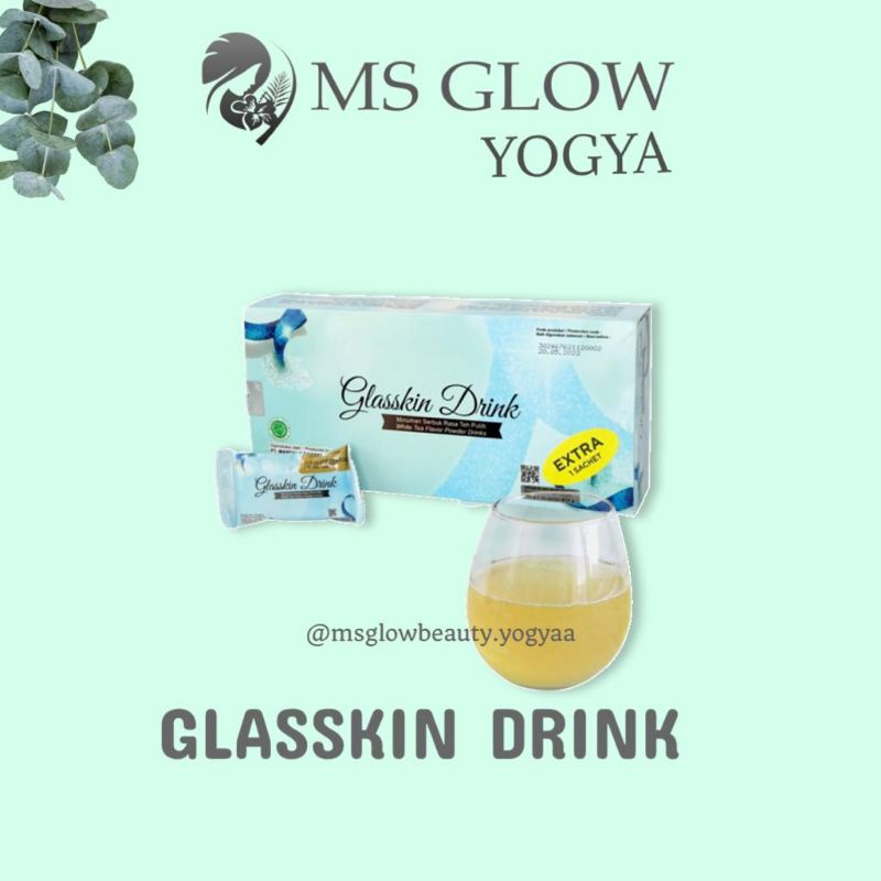 

[SIAP KIRIM] GLASSKIN DRINK MS GLOW FREE TUMBLER