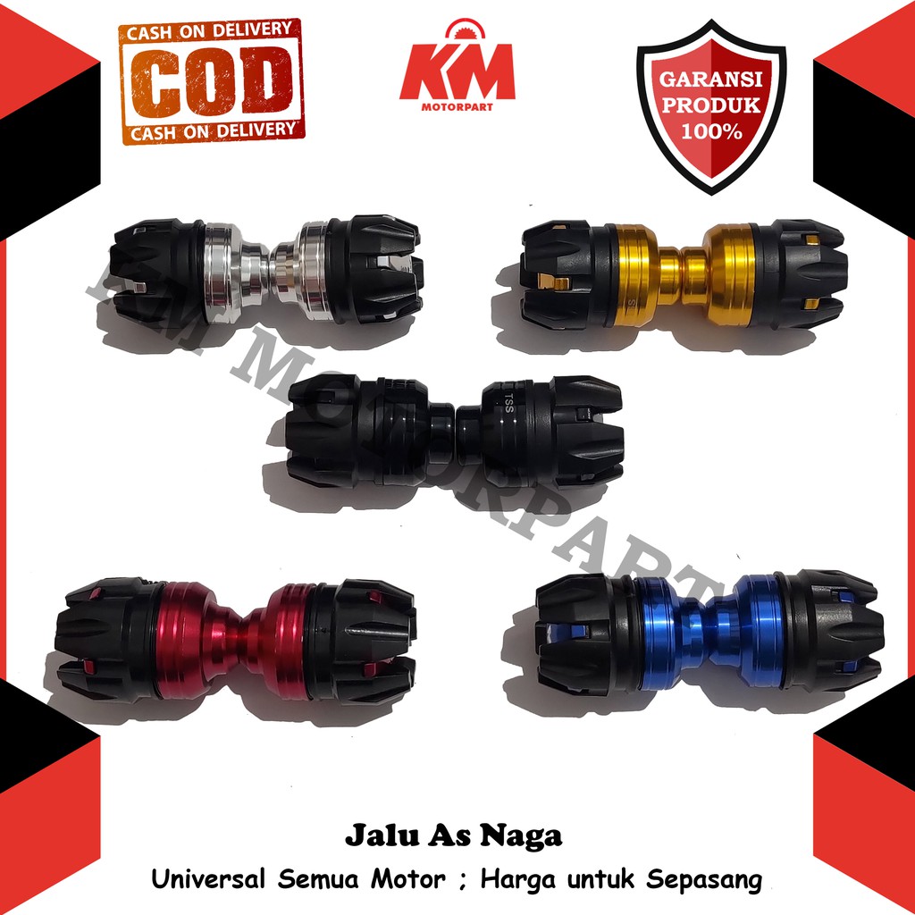 Jalu As Roda Depan CNC Bulat Jalu As Naga Universal