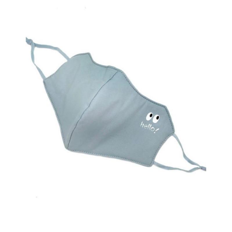 

La Floret 1 pc MC- 24 HELLO EYE LIGHT BLUE Masker Kain Non-Medis 3 ply