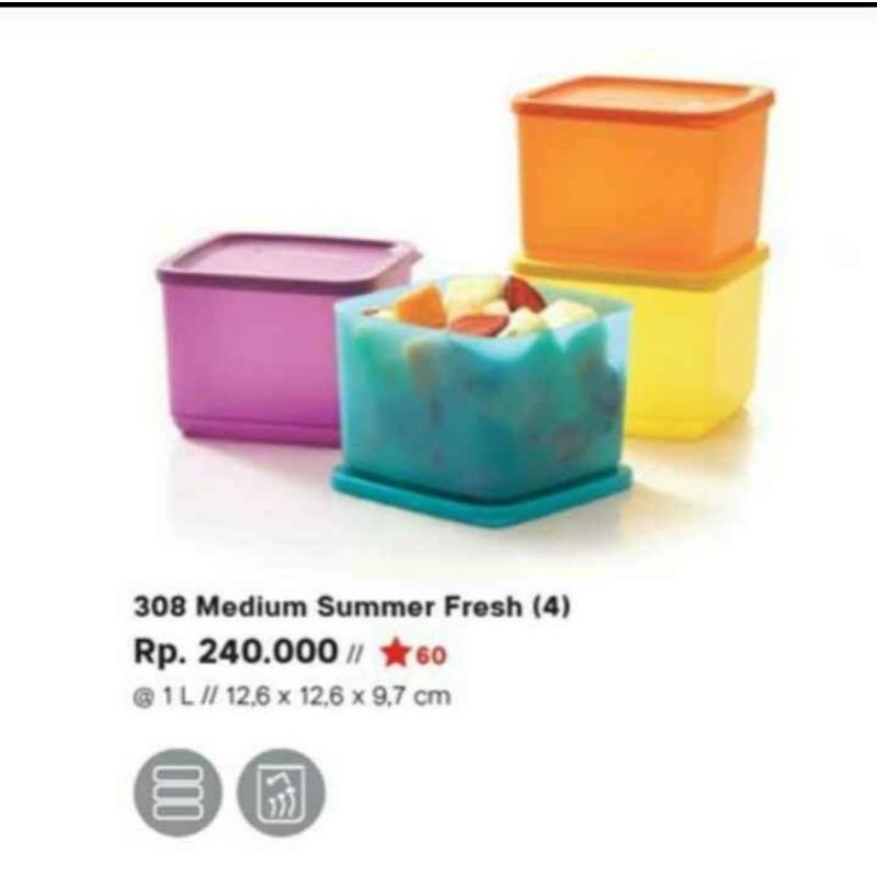 medium summer tupperware