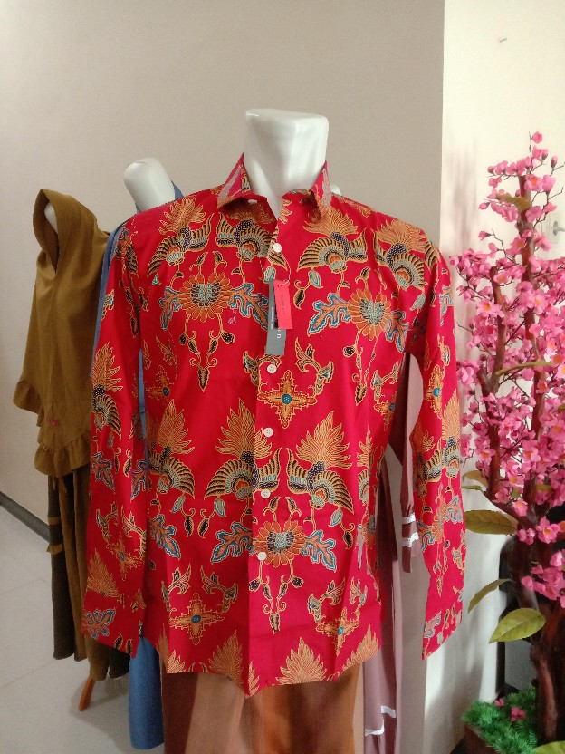 Kemeja Batik Pria Slim Fit Lengan Panjan Batik Pria Solo Original Colindion Cbl1093