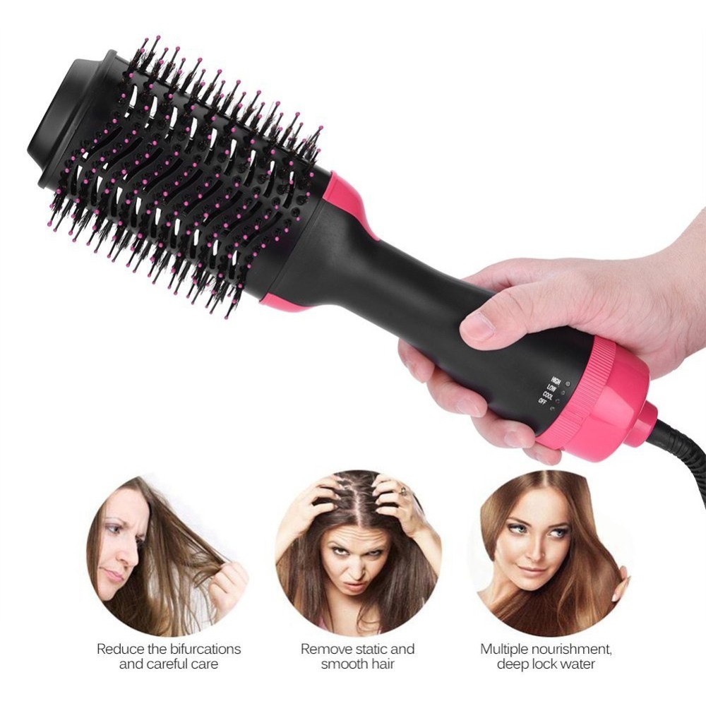 COD Alat Kecantikan Sisir Roller Hair Dryer Rambut 2 in 1 Volumizer Curler Comb - OLOEY WB-336