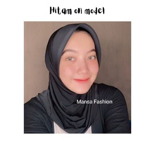 Bergo Jersey premium / hijab sporty pendek / hijab sporty salur (FREE