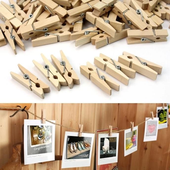 

JEPIT KAYU wooden clip klip penjepit foto / jepitan