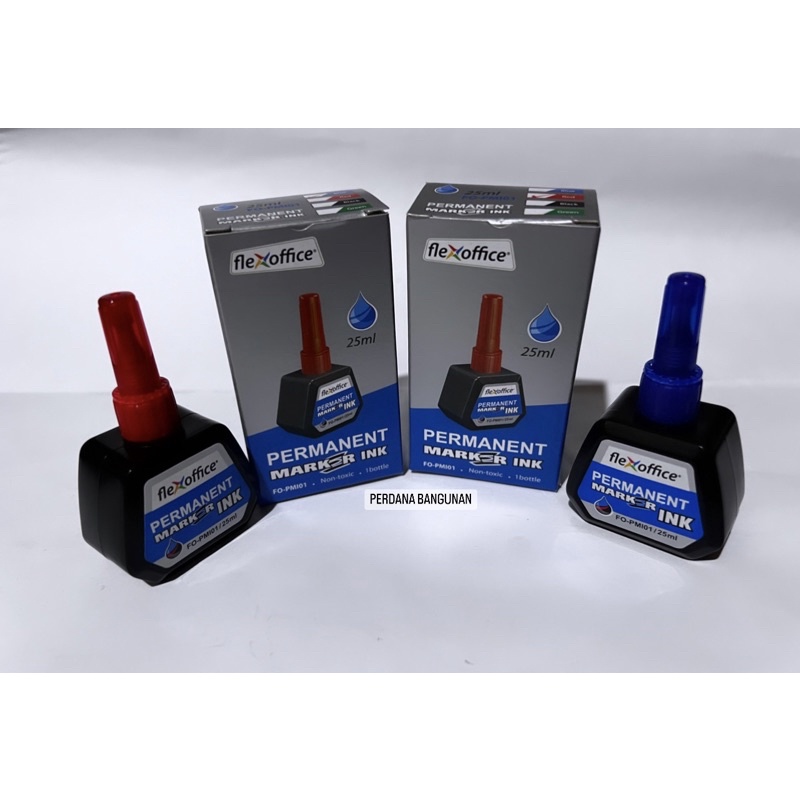 

TINTA MARKER FLEXOFFICE PERMANENT / TINTA ISI ULANG SPIDOL