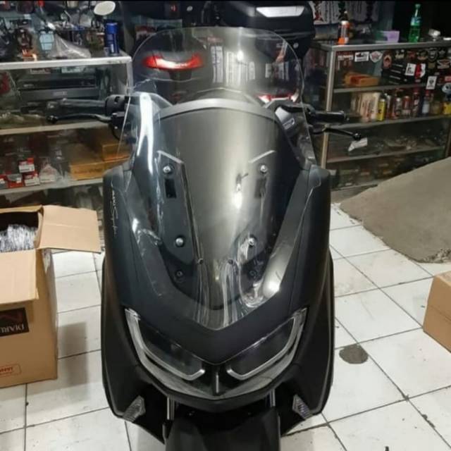 Visor windshield New Nmax 2020 model XMAX Hitam Putih Clear Bening Smoke Rayben