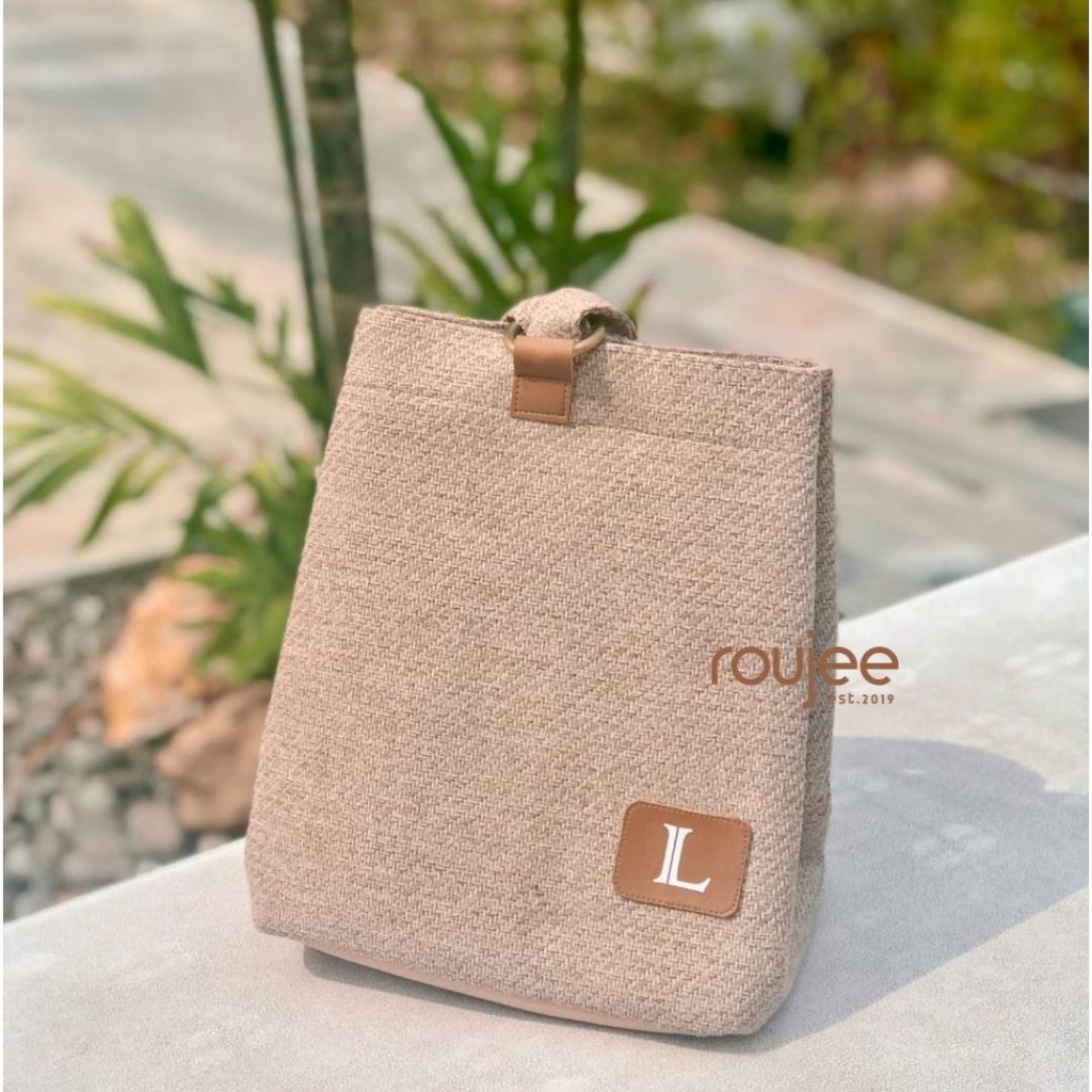 IVY BAG BY ROUJEE - BUCKET BAG TAS CUSTOM NAMA HANDBAG KOREA TAS WANITA JINJING TAS ETNIK KOREANSTYL