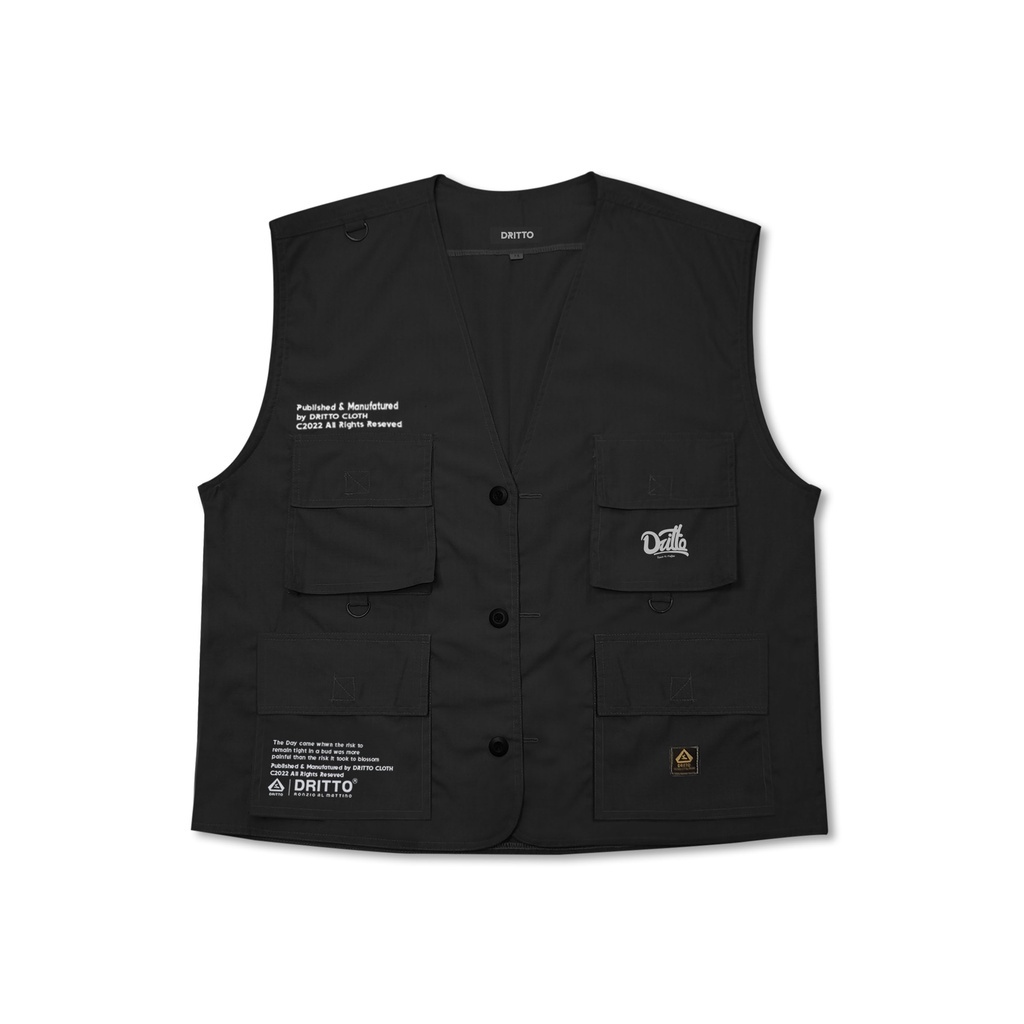 Vest Dritto - Rompi Nazio / Vest Unisex - Hitam