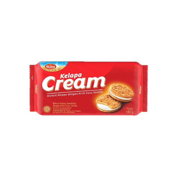 

Roma Biscuit Kelapa Cream 180G