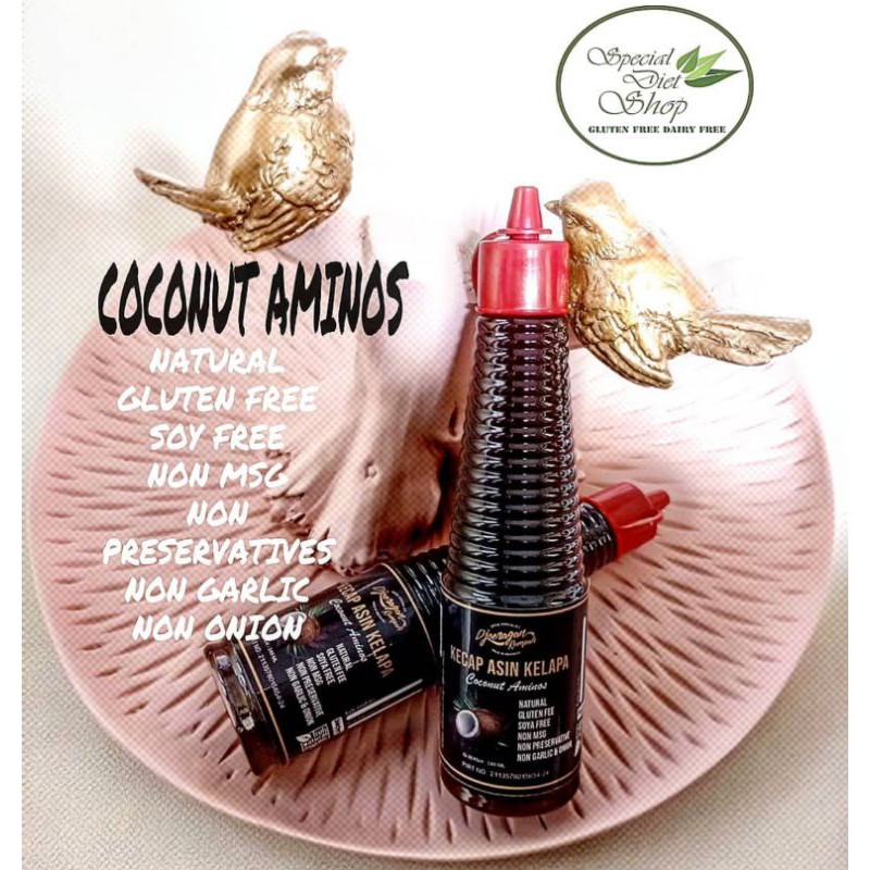 

COCONUT AMINOS KECAP ASIN KELAPA NON KEDELAI NON MSG NON GARLIC