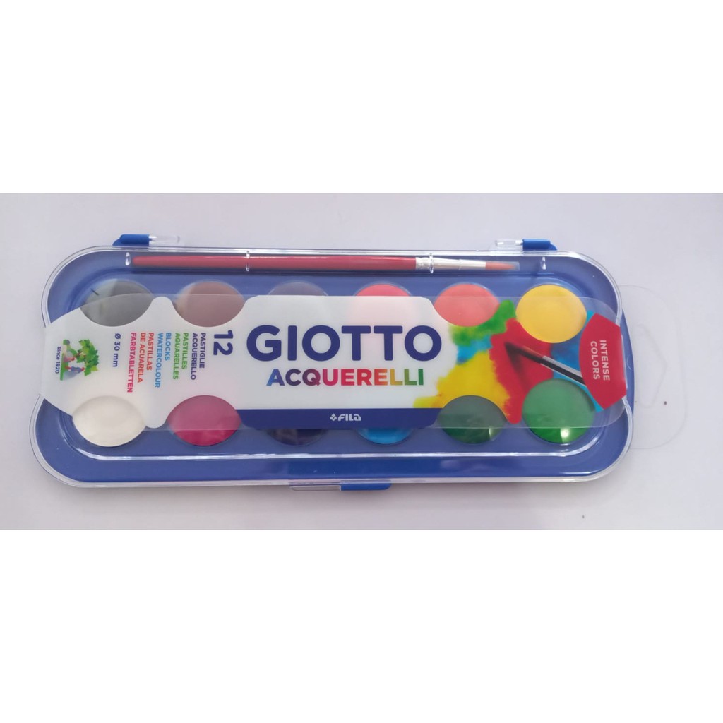 

Water Colour Giotto / Cat Air Giotto / Acquerelli 12 Colour / Sudah ada kuas / Ø 30 Mm or