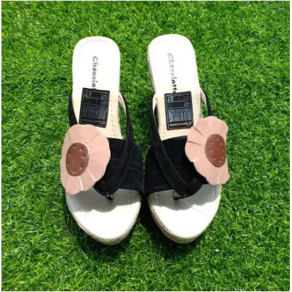 sandal wedges bunga