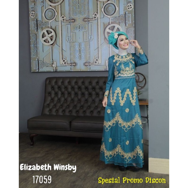 SALE GAMIS ELIZABETH WINSBY BAJU MUSLIM PESTA GAMIS FASHION