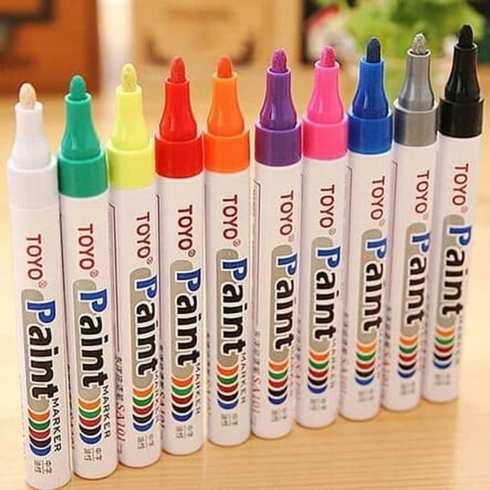 Spidol Warna Spidol Ban TOYO / Paint Marker Toyo Original / Spidol Nat Keramik Ori