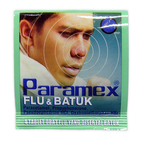 PARAMEX Flu dan Batuk Strip 4 Tablet - Obat Batuk Pilek