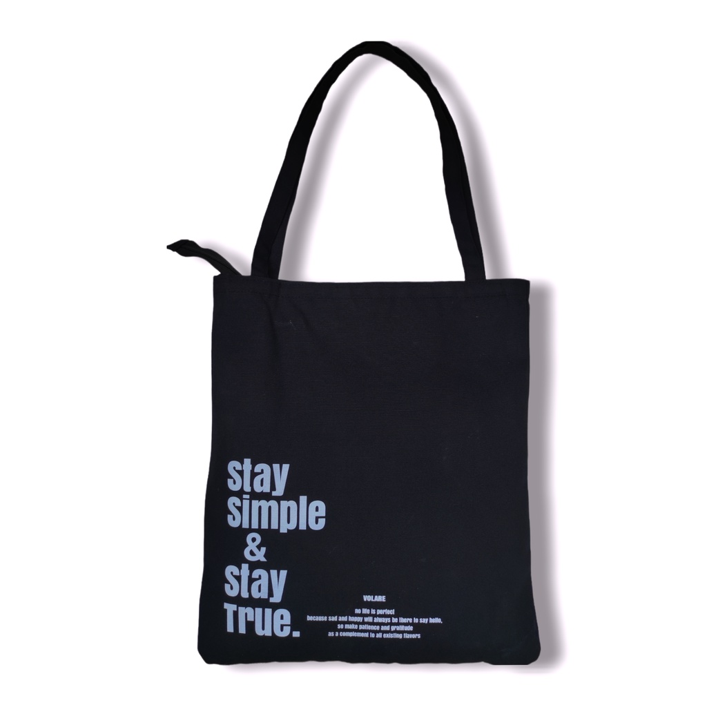 Volare - Tote Bags Kanvas Unisex Pria Dan Wanita Stay Simple