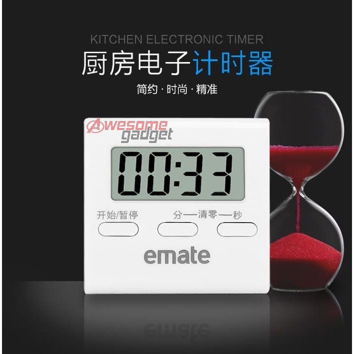 Alarm Stopwatch Masak Emate Timer cooking Digital Alarm