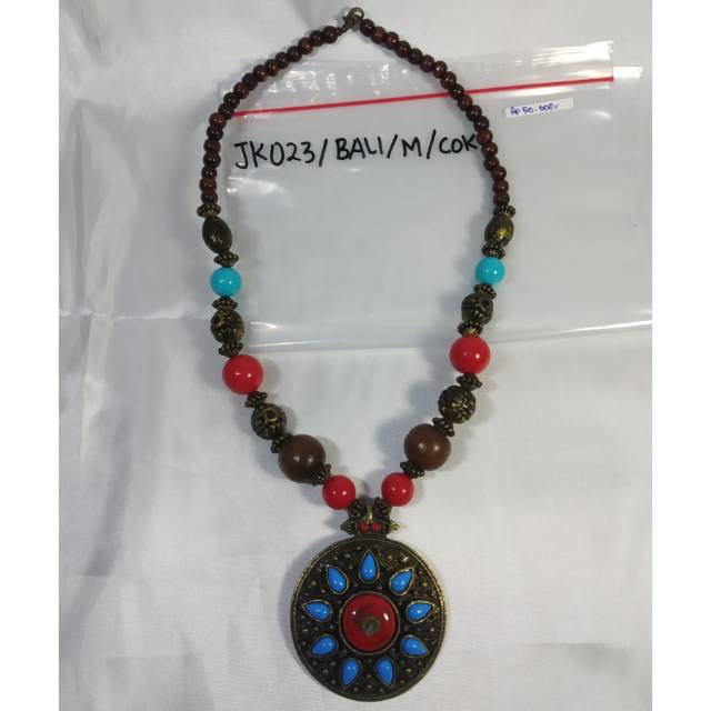 Kalung murah aksesoris kebaya kalung kayu etnik unik