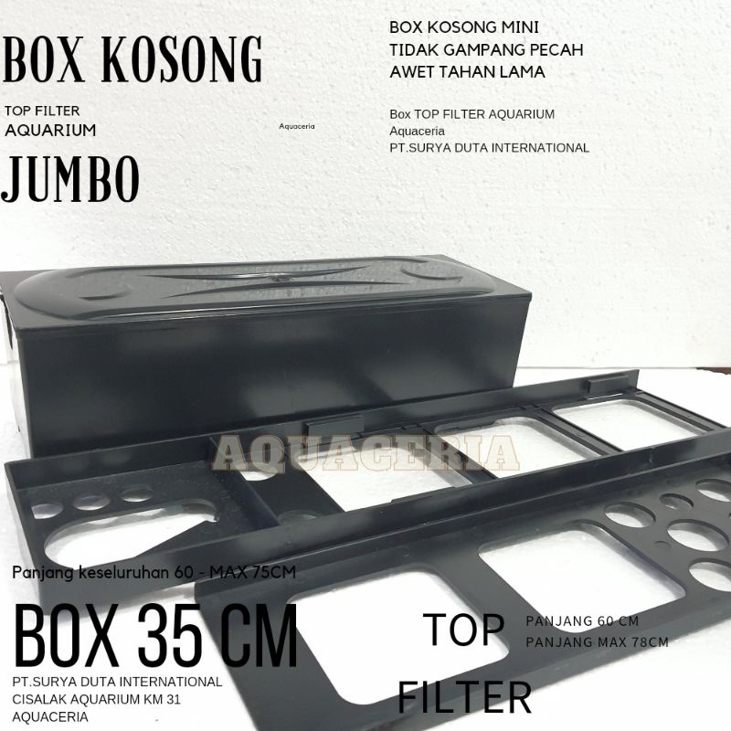 Top filter Box kosong JUMBO filter box Kosong aquarium box nya saja