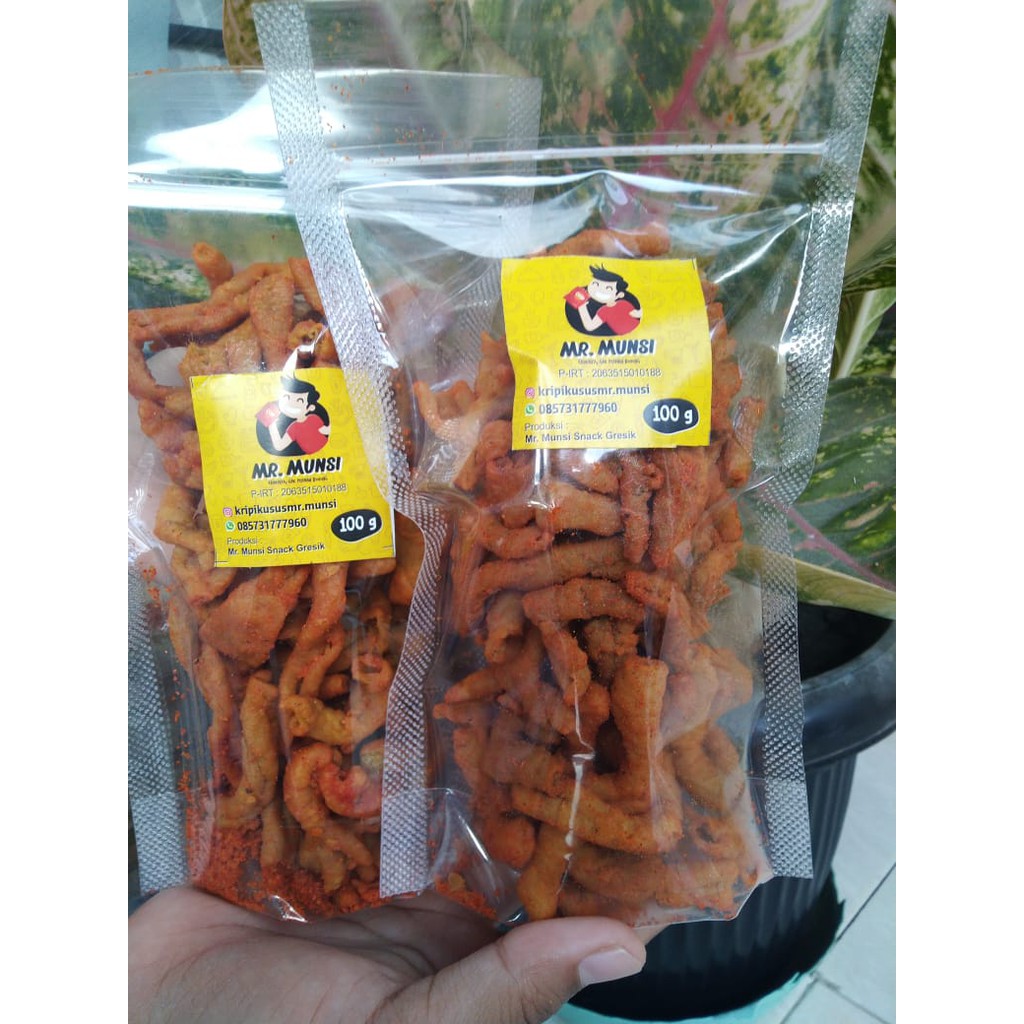 

Kripik Usus Ayam Aneka Rasa 100gr Keripik Usus Ayam 100gr