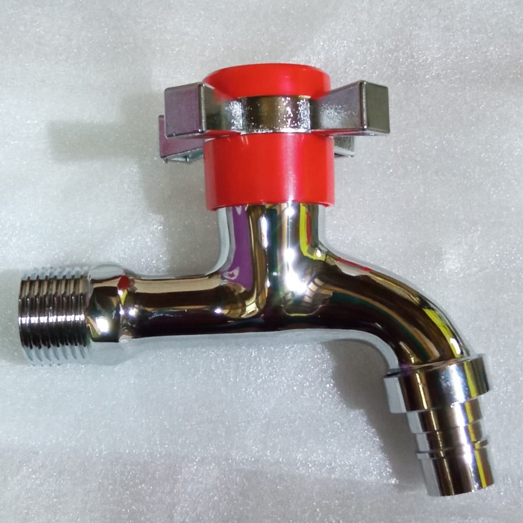 KRAN TEMBOK AIR 1/2 INCH KRAN BATHROOM HANDLE BALING WARNA Kran sambungan selang