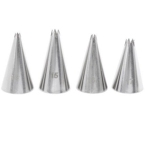 Open Star Icing Piping Nozzles (9pcs)