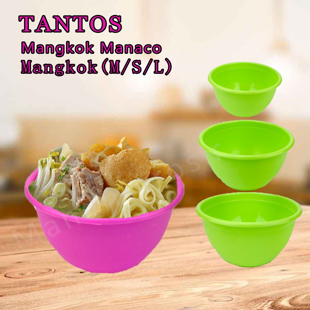 Tantos * Mangkok Manaco * Mangkok Kecil (S) * 5281 * (M) * 5282 * (L) * 5283