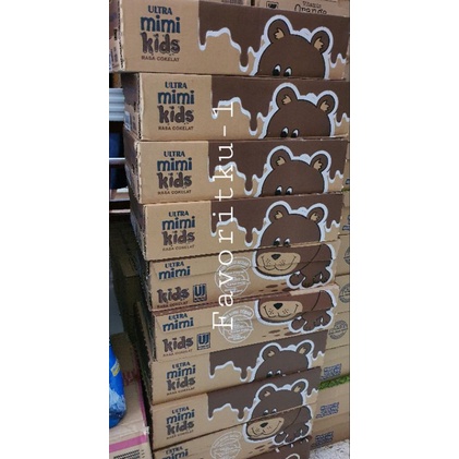 

Susu UHT Ultra MIMI Kids Rasa Cokelat 125 ml. 1 Dos Isi 40 Kotak