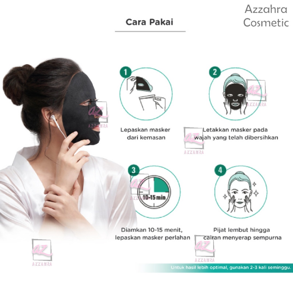 ERHA Acne Facial Mask 1 pcs | 3 pcs |  Masker Wajah Jerawat