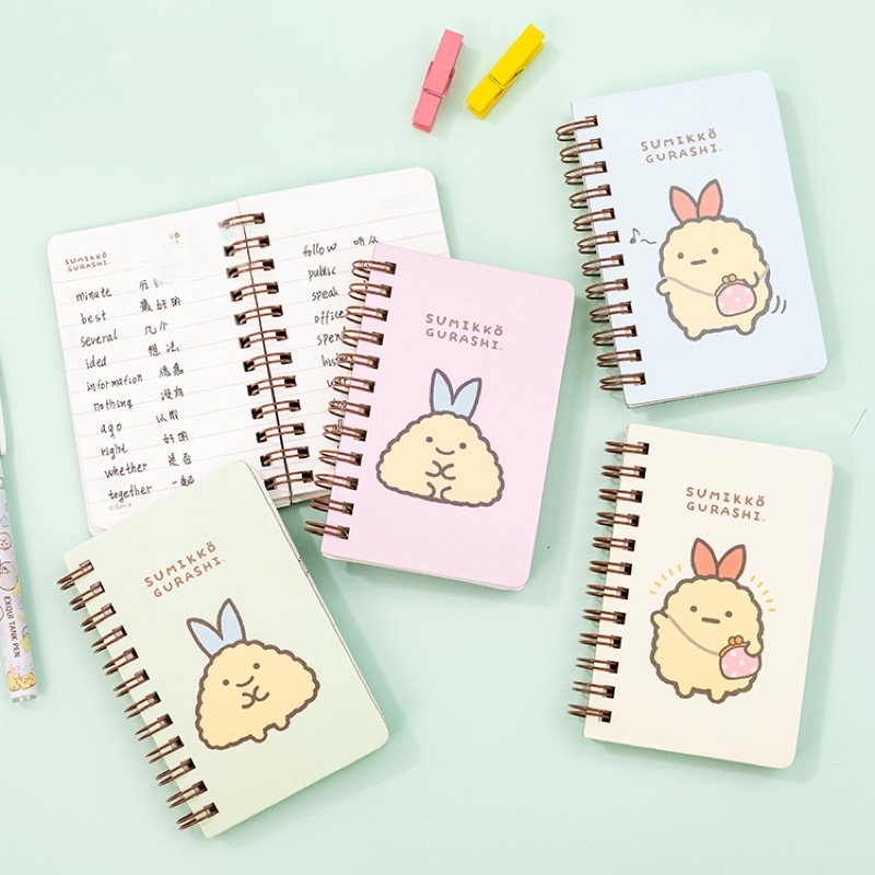 KENSHO Notebook Mini Spiral A7 Sumikko Gurashi Lucu