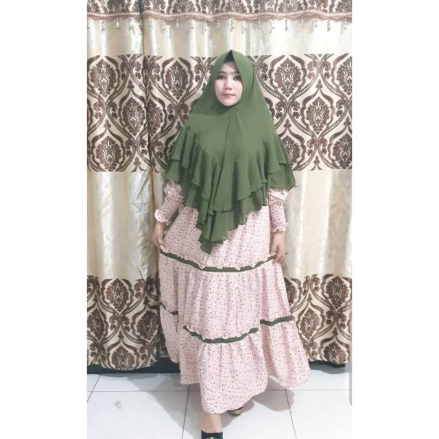 GAMIS ANDARA SYAR'I 1 SET KHIMAR