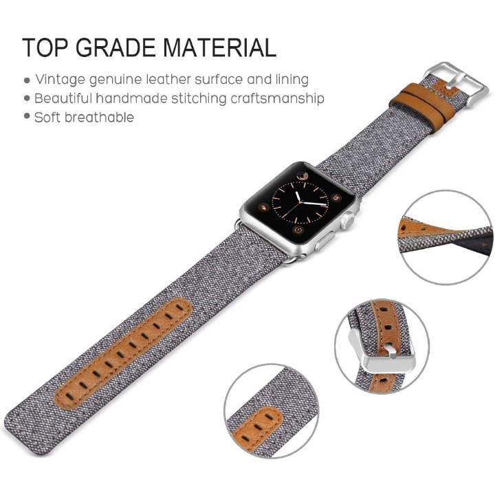 Strap Apple Watch 44mm 42mm 40mm 38mm - Canvas Tali Jam Tangan