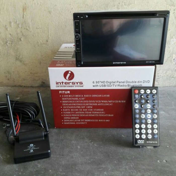 tv double din mobil merek intersis