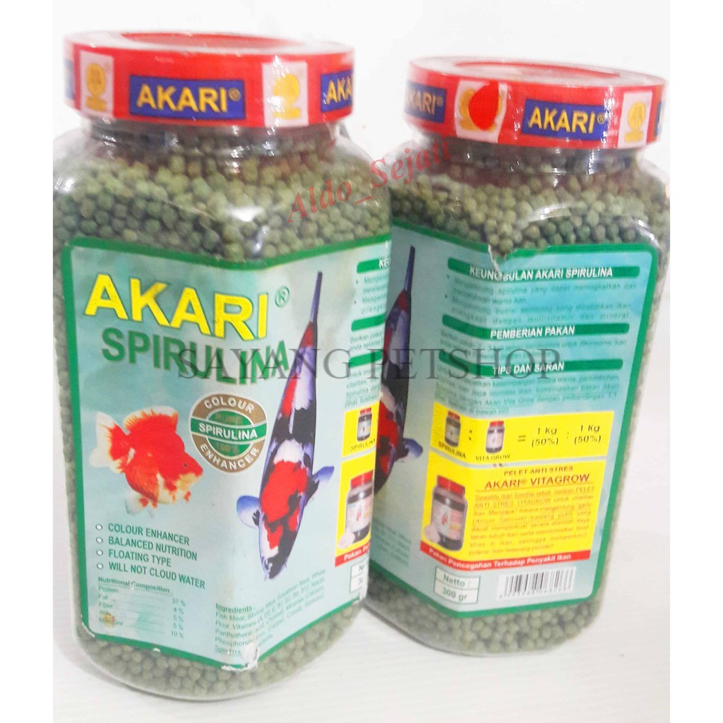 PAKAN IKAN HIAS KOKI/KOI AKARI SPIRULINA