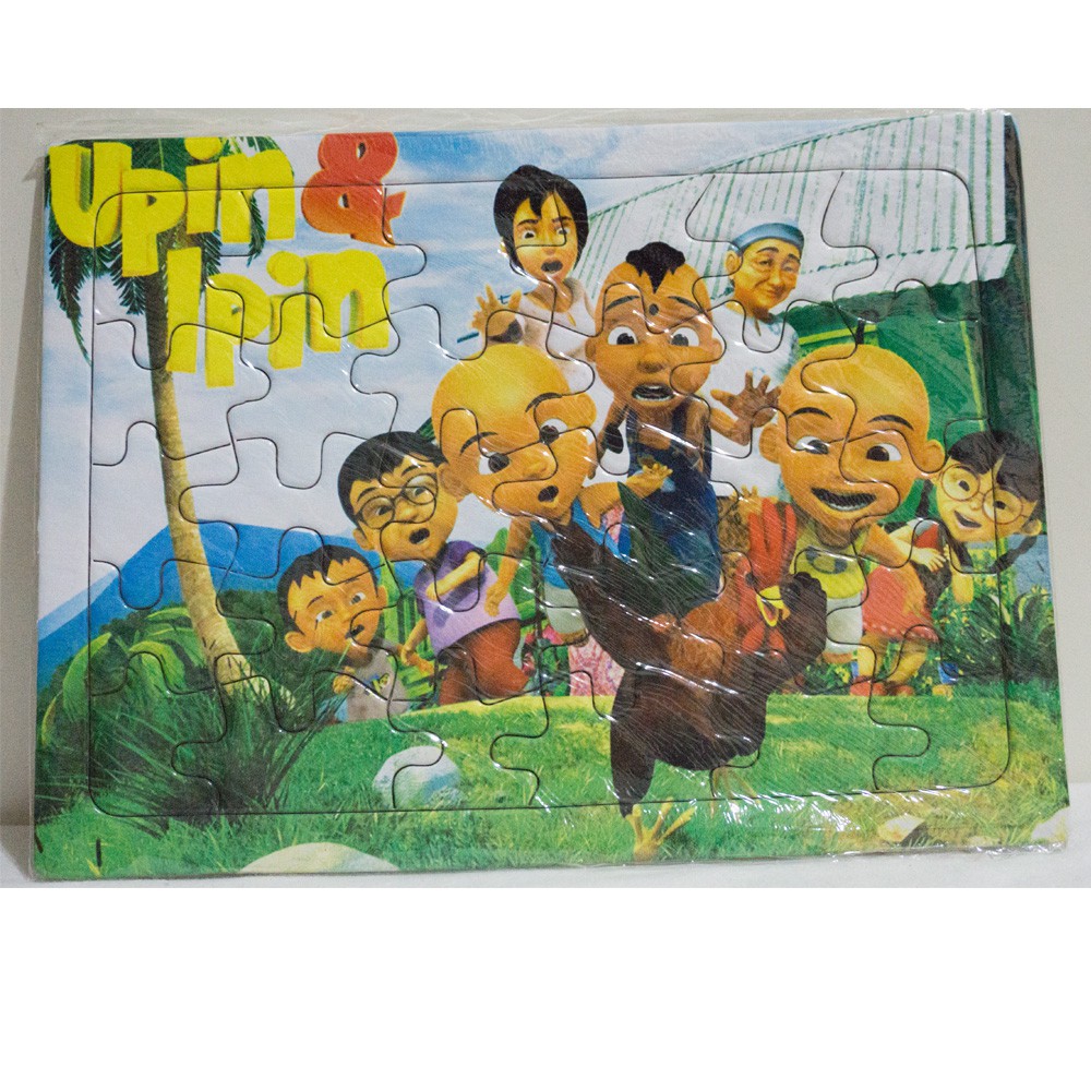 Jigsaw Puzzle Upin Dan Ipin Puzzle Upin Ipin 30 Pcs Puzzle Murah Shopee Indonesia